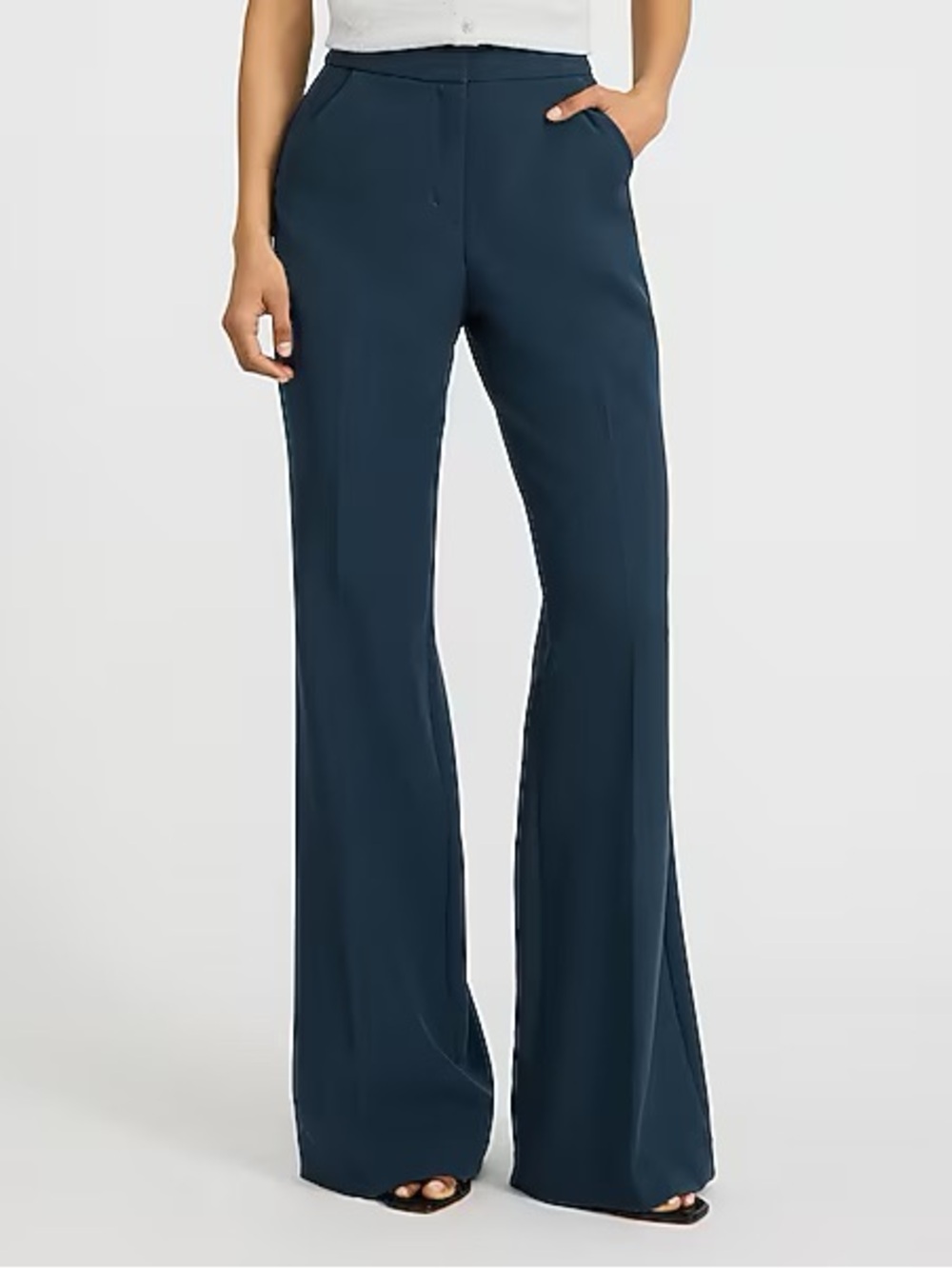 Editor Signature Stretch High Waisted Flare Trouser